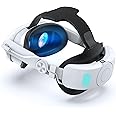 Elite Strap with Battery for Quest 3/Quest 3S,NEWENMO 5300mAh Battery Pack Head Strap Compatible with Quest 3,Adjustable VR Accessories for Quest 3 Halo Strap to Reduce Pressure & Extend Playtime