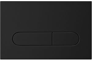 MYLAVABO Drückerplatte matt schwarz, passend für SIGMA Serie von Geberit, Duofix UP320 / (111300005), Betätigungsplatte 2-Mengen Spülung