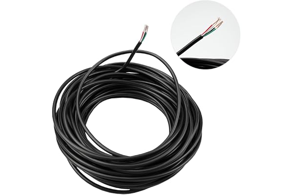 inodiref 10 meter 28 AWG kabel 4-ledare, PVC flexibel elkabel