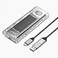 ORICO 40Gbps USB4 to M.2 NVMe SSD Enclosure, USB-C to M2 PCIe Adapter Reader for 2280 M-Key & B+M Key Solid State Hard Drive, Compatible with Thunderbolt 3/4,USB4/3.2/3.1/3.0