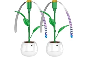 FANDLISS Ventilador Repelente de Moscas 2PCS Ahuyentador de Moscas de Mesa Se Puede Suspender para Repeler Eficazmente Moscas e Insectos, Adecuado para Picnics, Patios, Fiestas y Barbacoas