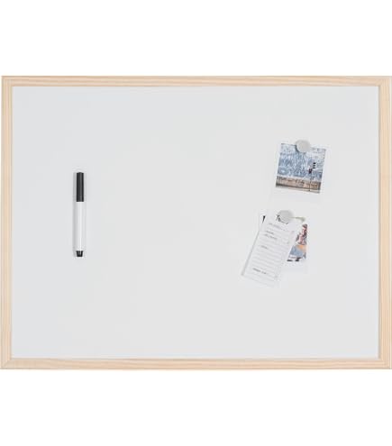 BI-OFFICE Lavagna magnetica Earth, 180 x 90 cm, Superficie Smaltata, Cornice in alluminio, Bianco - Lavagne Bianche