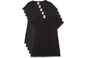 Fruit of the Loom Valueweight 5 Pack, T-Shirt Donna