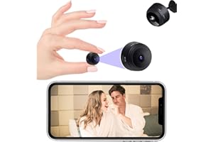 EHOTER Caméra espion 1080P HD Mini caméra de sécurité cachée Wifi sans fil Micro Nanny Cam avec audio et vidéo - Vision nocturne détection de mouvement surveillance intérieur/maison (B)