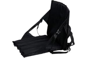 KRUIHAN Przenośna poduszka do siedzenia stadionowego - lekkie i wielofunkcyjne wyściełane składane krzesło z oparciem górskim weekender plażowy do uprawiania sportów na świeżym powietrzu i na kemping