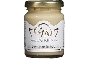 CENTRO TARTUFI MOLISE Burro al Tartufo - Tartufo - Burro con Tartufo Bianco Pregiato, "Tuber Magnatum Pico" - 100% Made in Italy, Eccellenza Culinaria Italiana