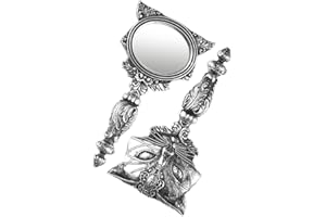 ALCHEMY GOTHIC Alchemy England Sacred Cat Frauen Handspiegel silberfarben Polyresin Everyday Goth, Gothic