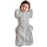 Love To Dream Swaddle UP, Fabric Ideal for Moderate Temperatures (20-24&deg;C), Arm Position Up, Newborn Essentials, Hip Healthy,