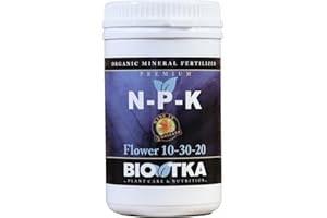 BIOTKA Engrais NPK pour la floraison | Engrais universel pour les fruits de légumes Orchidées de palmier et plantes d'intérieur | Engrais granuleux pour l'hydroponie (500g) - NPK 10-30-20