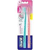 Oral-B Sensitive X Deep Clean Ultra Soft Manual Ttoothbrush For Adults with X filament Technology, Gentle & Deep Clean Betwee
