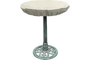 Bitubi Bird Bath Cover for 24" to 30" Diameter Bowl,Heavy Duty Waterproof 600D Oxford Cloth Garden Bird Bath Protective Cover with Elastic Hem Cord