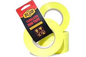 BLUB Nastro Antiforatura 25mm x 66m | Nastro Protettivo MTB, BMX y Bici da Corsa | Accessori Bicicletta | Nastro Pacchi, Nastro Sigillante, Protezione Bici | Nastro Tubeless Bici, Nastro Giallo