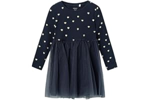 NAME IT Mädchen Nmfnadja Ls Dress Noos