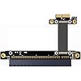 Cablecc PCI-E Gen3.0 1 x vers 16 x Riser câble 30 cm 40 cm 50 cm 60 cm PCI-Express PCI-E x16 Extender Coude à angle droit Mot