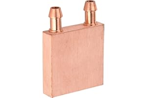 Ouitble Bloc de Cuivre de Refroidissement à Eau, Bloc de Refroidissement en Cuivre pour Eau pour la Tête de GPU Graphique 40 * 40 * 10 mm