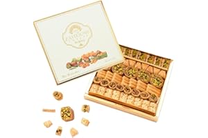 Zaitoune Cashew & Pistachio Baklava Selection Box - 500 g | Traditional Luxury Pastry | Arabic Dessert with Authentic Flavours in Beautiful Packaging | Handmade in Turkey