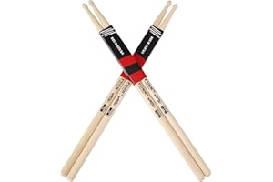 PUNK Lot de 2 paires de baguettes de batterie 5A en bois d'érable - Idéales pour batteurs de tous niveaux, pour batterie, percussion et pour s'entraîner