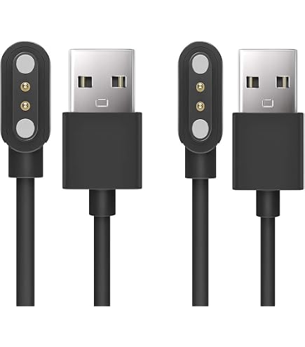 Chargeur Pour Montre OUKITEL BT10 BT12 BT13 BT20 BT80 BT101 BT103 - Câble USB Remplacement - 2 Pièces Avec Polarités Différentes