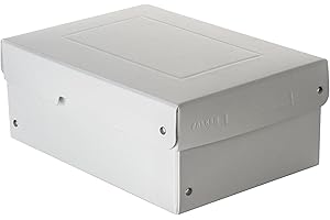 Original Falken PureBox Pro. Made in Germany. 100 mm hoch DIN A5 DIN ISO 9706 DIN ISO 16245-A. Säurefreie uns alterungsbeständige Aufbewahrungsbox mit Deckel geeignet für Archivierung Archivbox