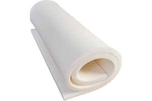 All4All Mousse pour Rembourrage - Matelas - Éponge pour canapés, assises - Haute densité - 80x200x3cm - Mi-Dure D 25/44
