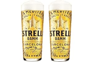 Laurie's Pub and Bar Accessories Estrella Damm - Vasos de cerveza (2 unidades)