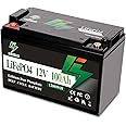 HiXiMi 12V 100Ah LiFePO4 Lithium Battery, Lithium Iron Phosphate Rechargeable Battery with 100A BMS For Solar Systems, RV, Boats, Camping, Camping, UPS Power Supply (12V 100Ah)