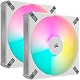 Corsair Icue Af140 Rgb Elite 14Cm Pwm Case Fans X2 8 Argb Leds Fdm Bearing 500-1