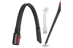 BOUGPENG Crevice Tool Flexible para Aspiradoras Dyson V15 V12 V11 V10 V8 V7 Gen5 Plana Cepillo Boquilla de Repuesto para Dyson Aspiradora(58cm largo)