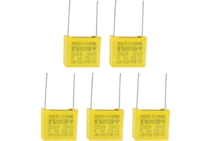 QUARKZMAN 0.33uF 275VAC X2 Bezpieczeństwo Kondensatory x 5pcs MKP Polipropylen Folia zabezpieczająca Sprzęt i sprzęt, [21mm Kołek Krokowy]