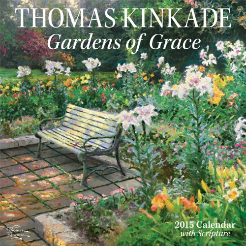 Thomas Kinkade Gardens of Grace with Scripture 2015 Wall