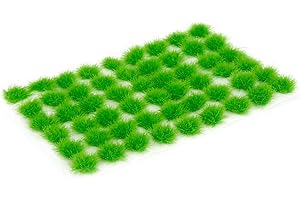 Jucoci Erba Ciuffi statici in miniatura erba ciuffi modello erba (verde)