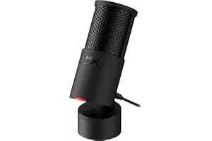HyperX Solocast 2 - Micrófono Condensador USB patrón cardioide, Juegos, Streaming, podcasts, PC, Twitch, Youtube, Discord, Negro