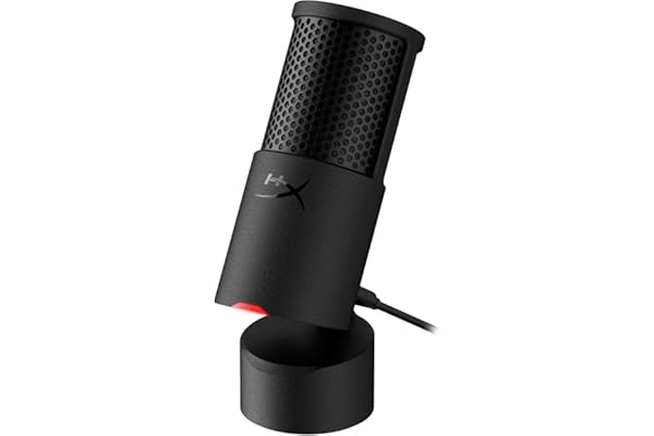 HyperX Solocast 2 - Micrófono Condensador USB patrón cardioide, Juegos, Streaming, podcasts, PC, Twitch, Youtube, Discord, Negro