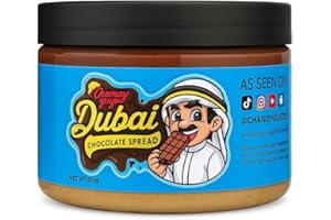 CHAMOYGUYSUK Dubai Chocolate Pistachio Spread with Kunafa – Luxury Halal Sweets | Chocolate Spread & Pistachio Butter | Kunafa Pastry Dessert Topping | Chamoy Guys UK | 200g