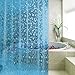 Produktbild Carttiya Duschvorhang Anti-Schimmel, EVA Wasserdichter Duschvorhang Transluzent Kieselsteine 180 x 180 cm, mit 12 Ringe, Blaue