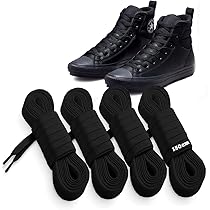 Lot De 2 Paires De Lacets Plats 8 Mm – Longueur 60 à 180 Cm – Polyester Résistant – Pour Chaussures De Sport, Bottes – 15 Couleurs Disponibles