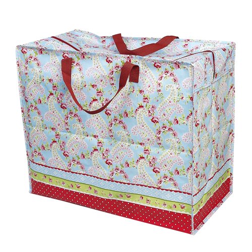 Tasche Jumbo Shopper Paisley Rosen aus recycelten Material 58x47cm
