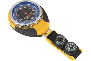 BYARSS Barometro Altimetro, 4 in 1 Mini Bussola Digitale Altimetro Termometro Barometro per Campeggio all'aperto