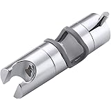 Amazon Brand - Umi 19-22MM Shower Head Holders Replacement Shower Riser Rail Adjustable Shower Holder Bracket Polished Chrome