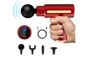 Sejoy pistola per massaggi Deep Tissue 10 velocità con ricarica USB, massaggiatore portatile a mano, massaggiatore a percussione, pistola per massaggi muscolari, piccola e silenziosa