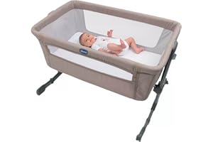 Chicco Next2Me Essential Infant Cosleeping Crib, Sustainable, Compatible with Different Beds, Adjustable Height, Tiltable, Good Air Circulation, Mattress and Bag Included, 0-6 m