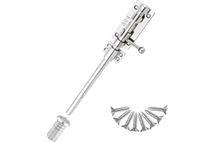 FITHACE Schieberiegel Torverschluss Solider Schlossriegel Schwerlast 304 Edelstahl Riegelschloss Sicherheitsriegel Türriegel Verstärktes Torzubehör mit Staubdose für Scheune Zaun Schuppen Keller