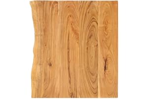 vidaXL Encimera para Armario Tocador Baño Lavabo Tablero Superficie Mesa Mueble Ducha Bañera Flotante 80x52x3,8cm Madera Maciza Acacia