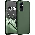 kwmobile Case Compatible with OnePlus 9 Pro Case - Soft Slim Protective TPU Silicone Cover - Dark Green