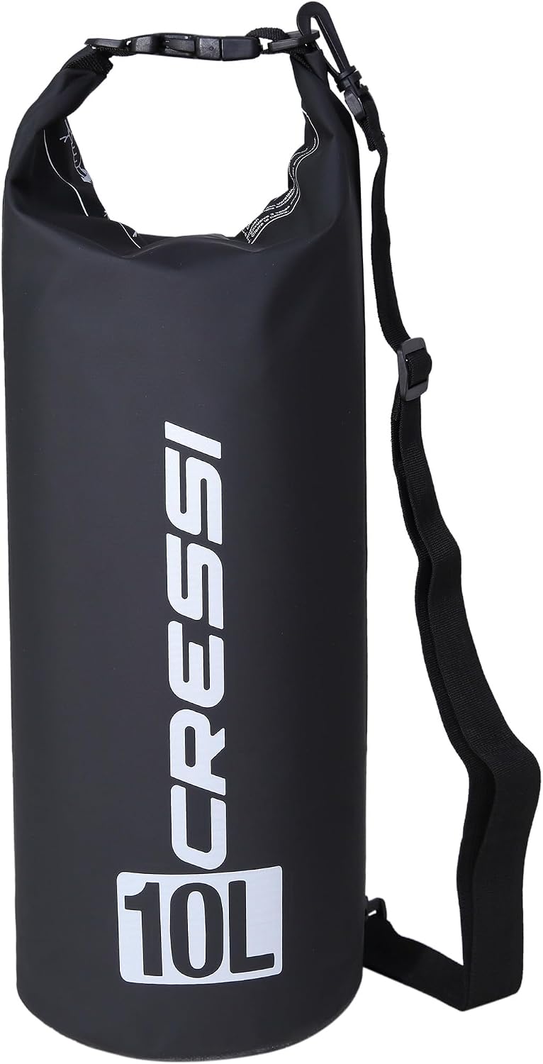 CRESSI Dry Bag Zaino Impermeabile in Resistente PVC con Chiusura Roll-Top, Tracolla e Zip, Ideale per Spiaggia, Immersioni, Snorkeling, Viaggi e Sport Acquatici