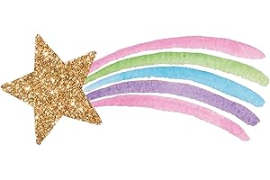 STICKERSCAPE Shooting star wall sticker | Size variations available | Unicorn window stickers | Children's room decor | UK