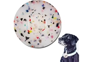 LINTEKER Schutzhülle für Airtag Hundehalsband, Hülle für Apple Airtag GPS Finder Haustierhalsband, Airtag Schutz Hülle für Hunde und Katzen Halsband Zubehör, Transparente Blume