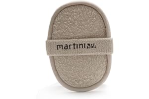 martini SPA - Massage Natural - Pad esfoliante in 100% loofah vegetale e puro cotone, beige, 32g, 1 unità