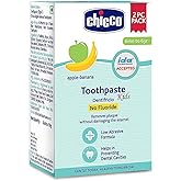 Chicco Toothpaste for Kids, Best for Baby (6m-6y), Apple-Banana Flavour, 50g (Pack of 2) | Fluoride-Free & Low Abrasive | Rem