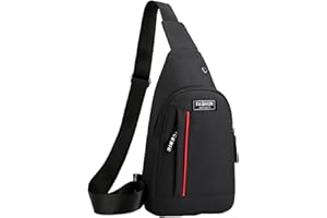 TJSKLCV Sling Bags for Men, Mens Crossbody Bag with USB Charger Port Men's Handbag & Shoulder Bag, Waterproof Crossbody Bag Men Chest Bags for Hiking Camping Outdoor Indoor